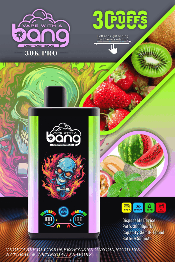 Bang 30000 PRO | Dual Pod Disposable Vape | 30K Puffs | Mesh Coil | Switchable Flavors
