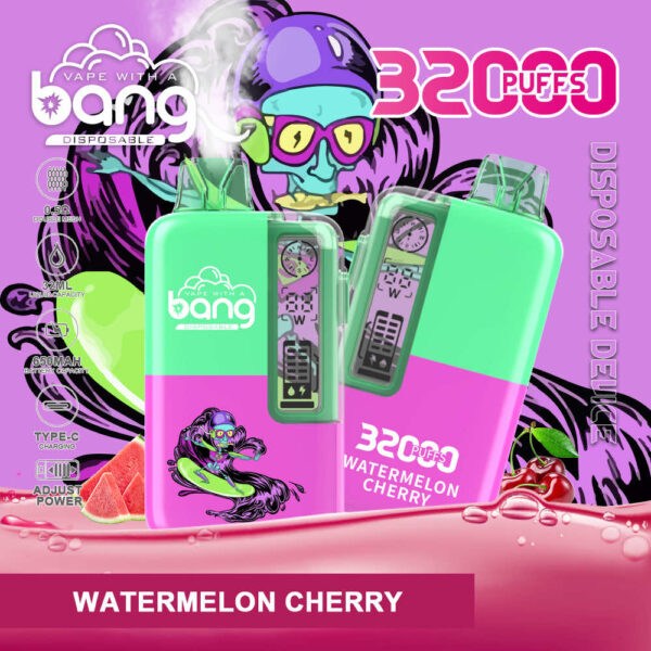 Bang 32000 | High-Capacity Disposable Vape | 32K Puffs | Mesh Coil | Real-Time LED Display