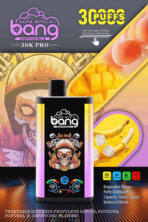 Bang 30000 PRO | Dual Pod Disposable Vape | 30K Puffs | Mesh Coil | Switchable Flavors