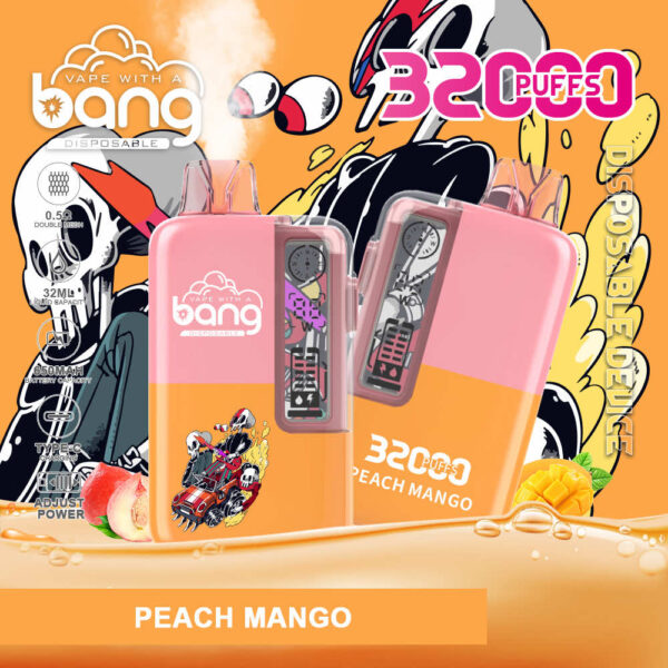 Bang 32000 | High-Capacity Disposable Vape | 32K Puffs | Mesh Coil | Real-Time LED Display