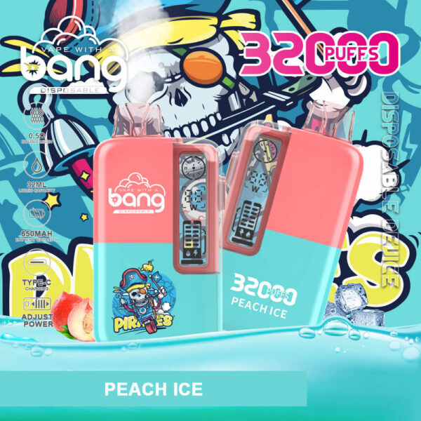 Bang 32000 | High-Capacity Disposable Vape | 32K Puffs | Mesh Coil | Real-Time LED Display