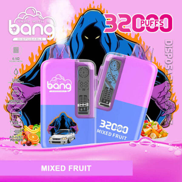 Bang 32000 | High-Capacity Disposable Vape | 32K Puffs | Mesh Coil | Real-Time LED Display