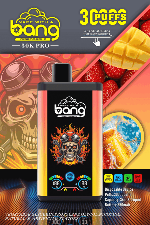 Bang 30000 PRO | Dual Pod Disposable Vape | 30K Puffs | Mesh Coil | Switchable Flavors
