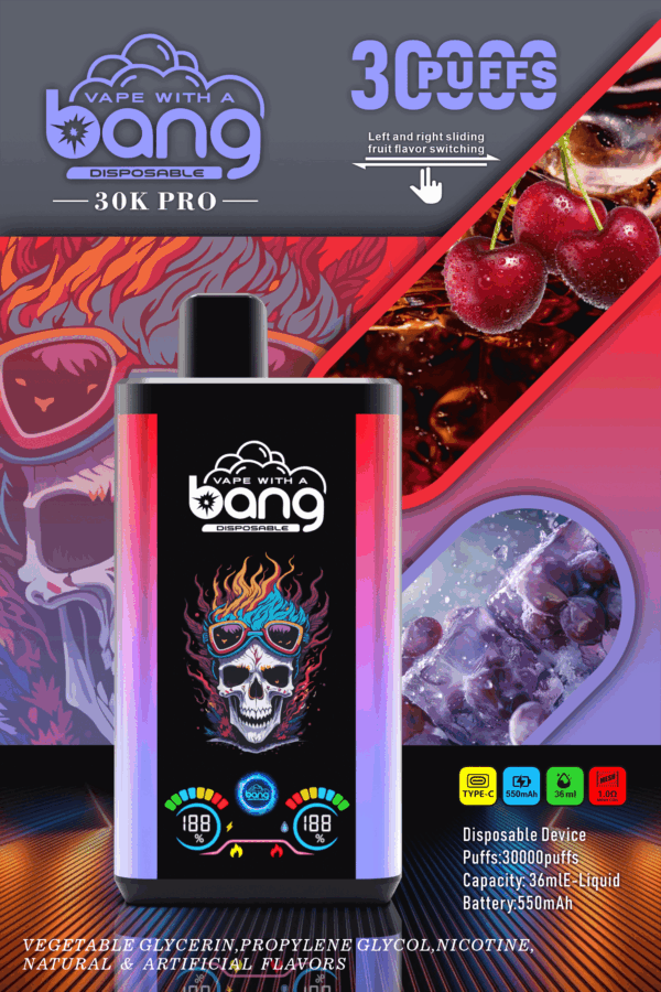 Bang 30000 PRO | Dual Pod Disposable Vape | 30K Puffs | Mesh Coil | Switchable Flavors