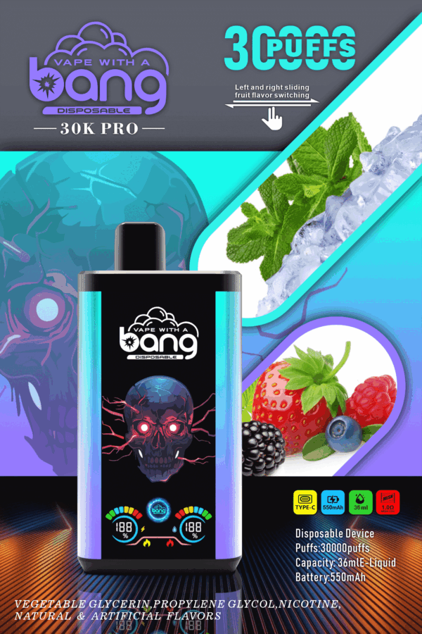 Bang 30000 PRO | Dual Pod Disposable Vape | 30K Puffs | Mesh Coil | Switchable Flavors