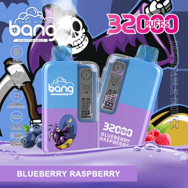 Bang 32000 | High-Capacity Disposable Vape | 32K Puffs | Mesh Coil | Real-Time LED Display