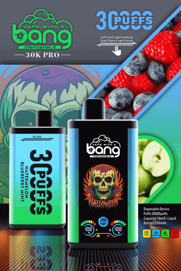 Bang 30000 PRO | Dual Pod Disposable Vape | 30K Puffs | Mesh Coil | Switchable Flavors