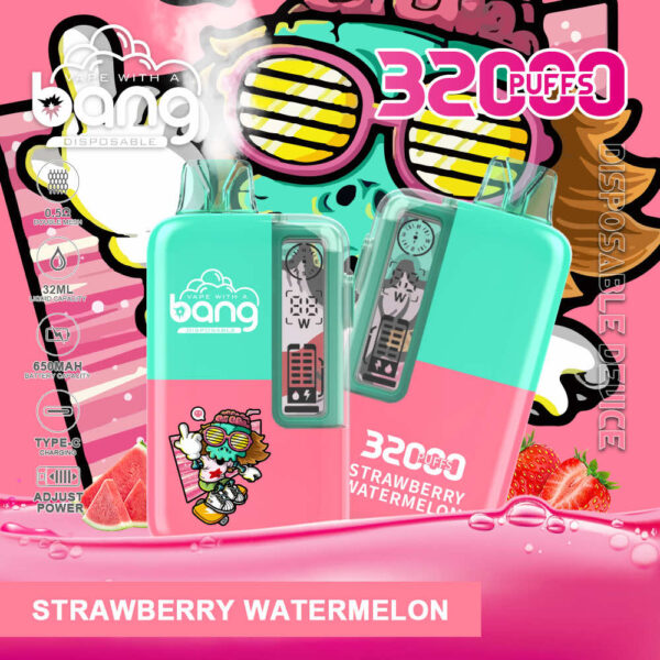 Bang 32000 | High-Capacity Disposable Vape | 32K Puffs | Mesh Coil | Real-Time LED Display