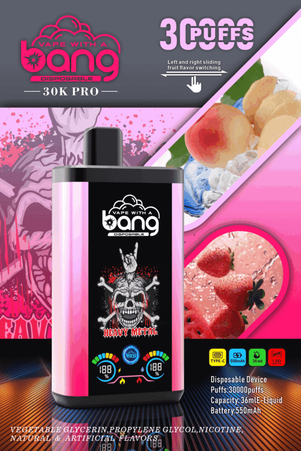 Bang 30000 PRO | Dual Pod Disposable Vape | 30K Puffs | Mesh Coil | Switchable Flavors