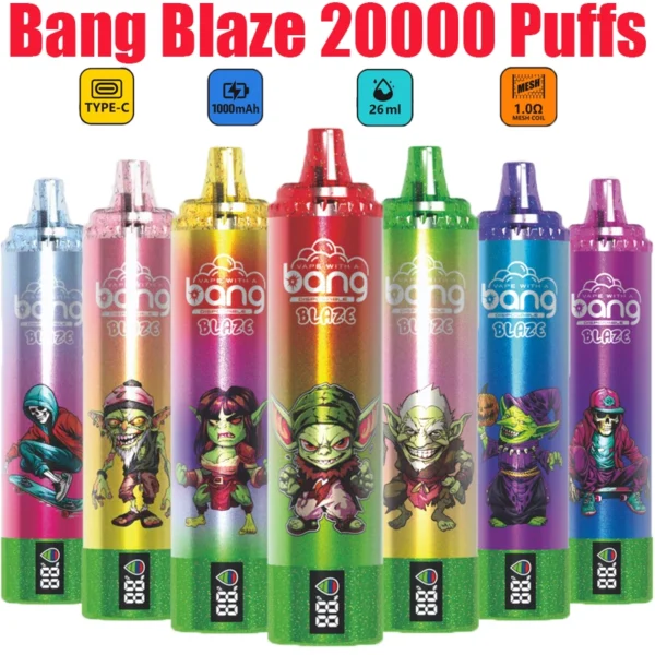 Bang Tornado 20000 Disposable Vape | 20000 Puffs | 26mL E-liquid | Mesh Coil | LED Screen | Type-C Rechargeable