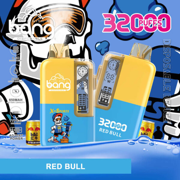 Bang 32000 | High-Capacity Disposable Vape | 32K Puffs | Mesh Coil | Real-Time LED Display