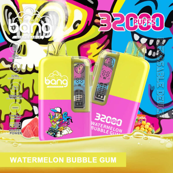 Bang 32000 | High-Capacity Disposable Vape | 32K Puffs | Mesh Coil | Real-Time LED Display