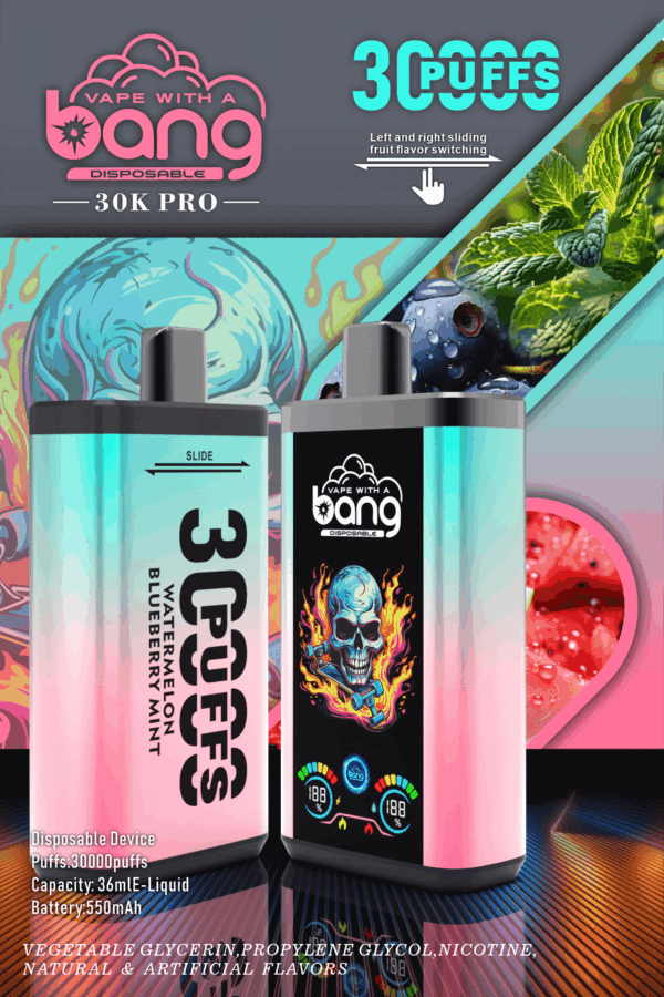 Bang 30000 PRO | Dual Pod Disposable Vape | 30K Puffs | Mesh Coil | Switchable Flavors
