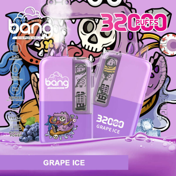 Bang 32000 | High-Capacity Disposable Vape | 32K Puffs | Mesh Coil | Real-Time LED Display