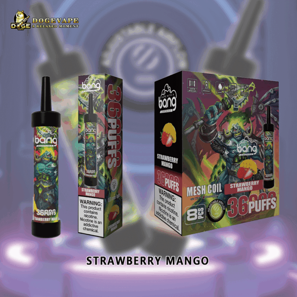 Buy Bang 36000 Disposable Vape – 36000 Puffs, 40mL E-liquid, 650mAh Battery, Mesh Coil Vapor System