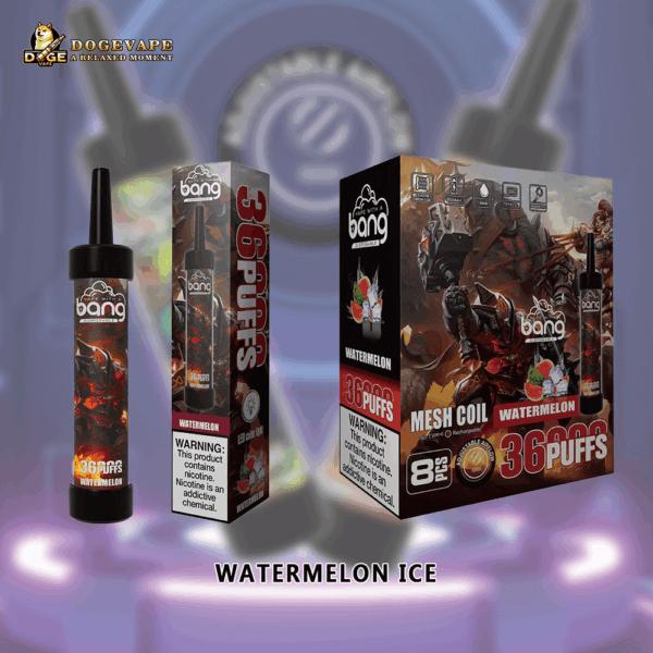 Buy Bang 36000 Disposable Vape – 36000 Puffs, 40mL E-liquid, 650mAh Battery, Mesh Coil Vapor System