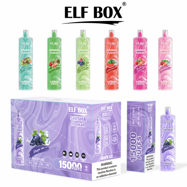 ELF BOX LS15000 | High-Capacity Disposable Vape | 15K Puffs | Smooth Mesh Coil | Fast Type-C Charging
