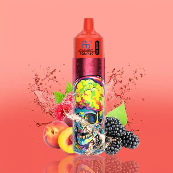 RandM Fumot Tornado 30K Music Disposable Vape | 30,000 Puffs | 30mL E-liquid | 2%/5% Nicotine | Mesh Coil | LED Display | Type-C Charging | Music Reactive Light | Portable Vape Device