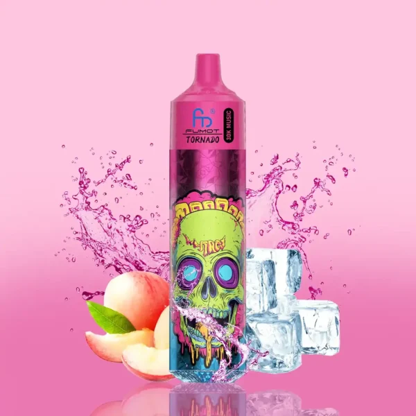RandM Fumot Tornado 30K Music Disposable Vape | 30,000 Puffs | 30mL E-liquid | 2%/5% Nicotine | Mesh Coil | LED Display | Type-C Charging | Music Reactive Light | Portable Vape Device