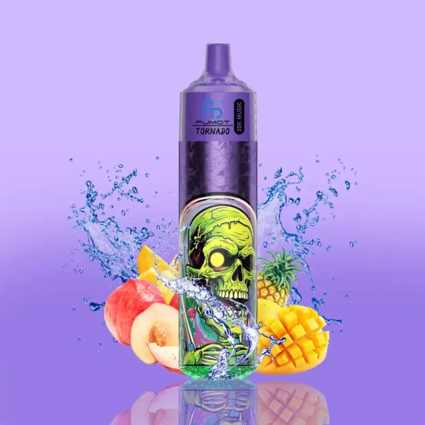 RandM Fumot Tornado 30K Music Disposable Vape | 30,000 Puffs | 30mL E-liquid | 2%/5% Nicotine | Mesh Coil | LED Display | Type-C Charging | Music Reactive Light | Portable Vape Device