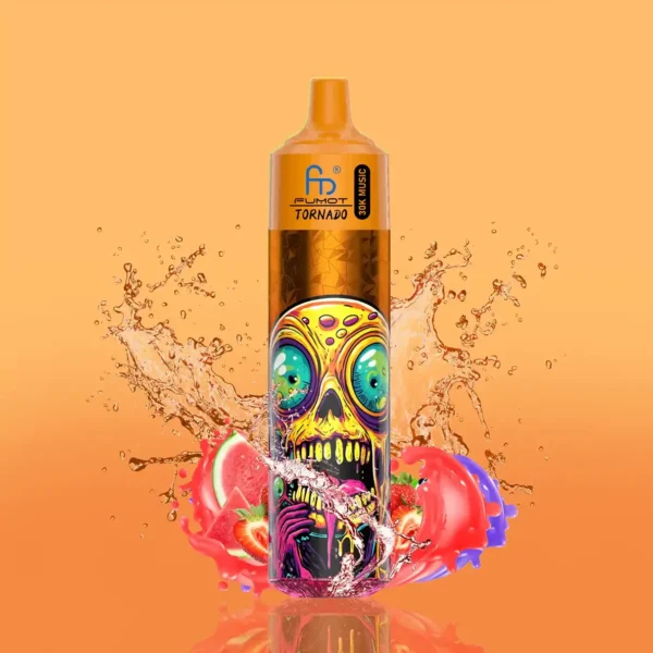 RandM Fumot Tornado 30K Music Disposable Vape | 30,000 Puffs | 30mL E-liquid | 2%/5% Nicotine | Mesh Coil | LED Display | Type-C Charging | Music Reactive Light | Portable Vape Device