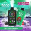 Bang 36000 Power Disposable Vape – 36000 Puffs, Fingerprint Power Control, Dual Mesh Coil, 36mL E-liquid