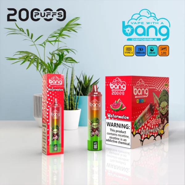Bang Tornado 20000 Disposable Vape | 20000 Puffs | 26mL E-liquid | Mesh Coil | LED Screen | Type-C Rechargeable