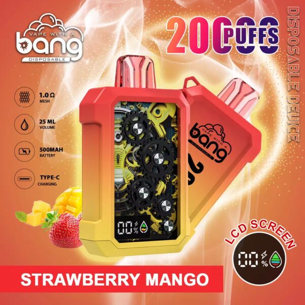 Bang 20000 Gear | Dual Pod Disposable Vape | 20K Puffs | Smart Inhalation Activation | Mesh Coil System