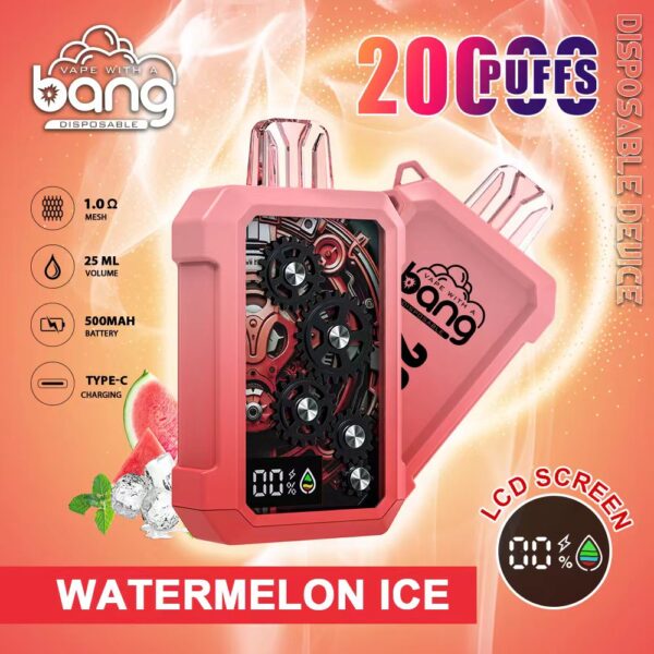 Bang 20000 Gear | Dual Pod Disposable Vape | 20K Puffs | Smart Inhalation Activation | Mesh Coil System