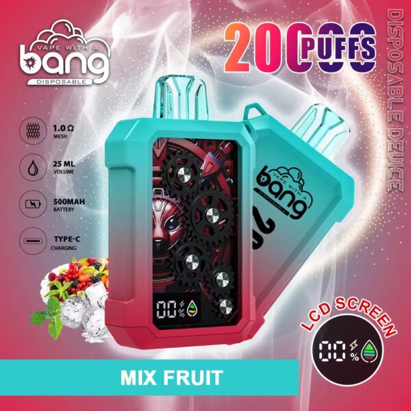 Bang 20000 Gear | Dual Pod Disposable Vape | 20K Puffs | Smart Inhalation Activation | Mesh Coil System