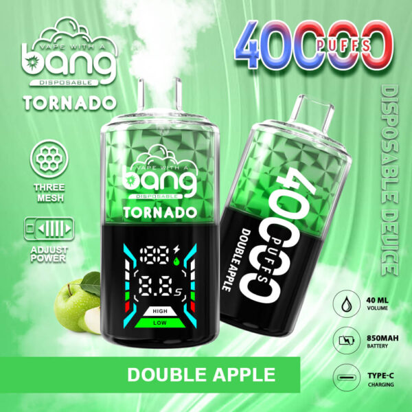 Bang Tornado 40000 | High-Capacity Disposable Vape | 40000 Puffs | 40mL Juice | Long Battery Life