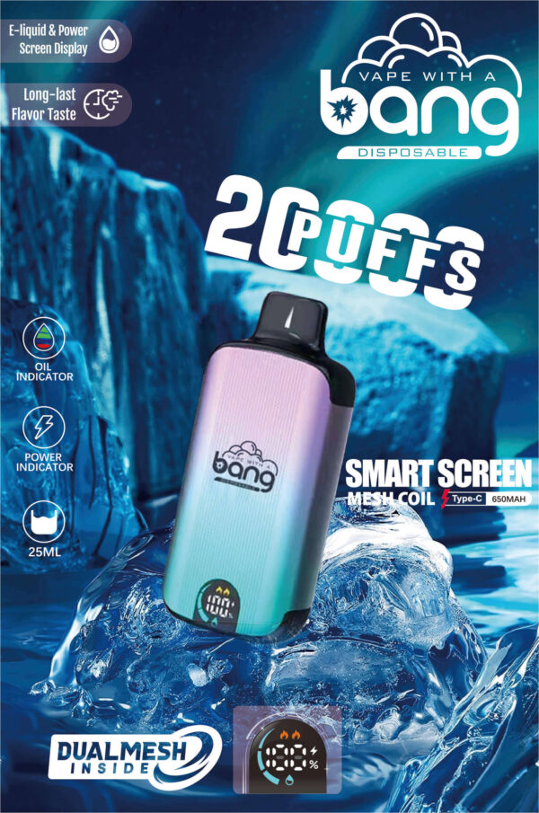 Bang 20000 | Long-Lasting Disposable Vape | 20K Puffs | 650mAh Battery | Rich Fruit Flavor Collection