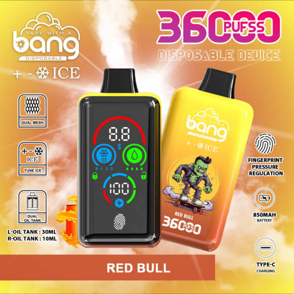 Bang 36000 Ice Level | High-Capacity Disposable Vape | 36K Puffs | Type-C Rechargeable | Full Smart Display
