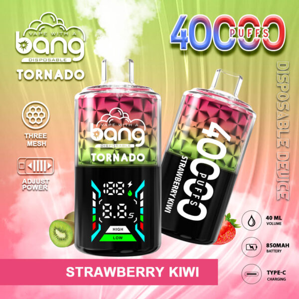 Bang Tornado 40000 | High-Capacity Disposable Vape | 40000 Puffs | 40mL Juice | Long Battery Life