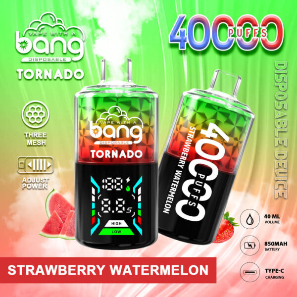 Bang Tornado 40000 | High-Capacity Disposable Vape | 40000 Puffs | 40mL Juice | Long Battery Life