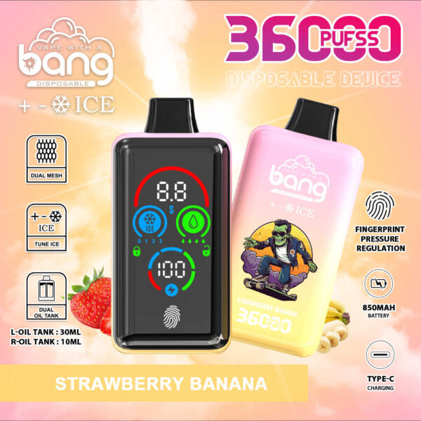 Bang 36000 Ice Level | High-Capacity Disposable Vape | 36K Puffs | Type-C Rechargeable | Full Smart Display