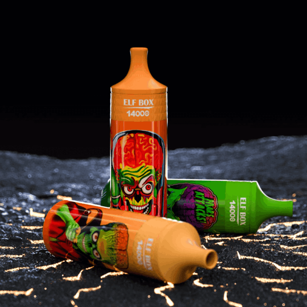 Shop Elf Box 14000 – 14,000 Puff Disposable Vape | 25mL Salt Nicotine | 0%-5% Nic Strength | 1.0Ω Mesh Coil | RGB Light Vape | 600mAh Battery | Type-C Charging | With Lanyard | 10 Flavors