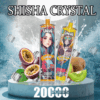 Buy Uwin Shisha Hookah Crystal 20000 Vape | Mesh Coil | 20,000 Puffs | Direct-to-Lung | Type-C Rechargeable | LED Indicator | 0-5% Nicotine
