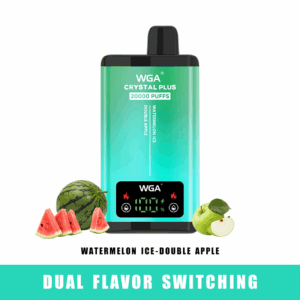 WGA 20000 Dual Flavor Vape | Crystal Pro Max Extra | 2-in-1 Switchable Taste | 650mAh Battery | 20K Puffs | Type-C Fast Charge | LED Screen | Mesh Coil | Disposable Vape | MTL Hit