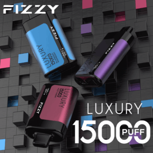 fizzy Luxury 15000 Disposable Vape | 15K Puffs | 22mL E-liquid | Mesh Coil | 2%/5% Nicotine | 650mAh Type-C Recharge | 12 Flavors