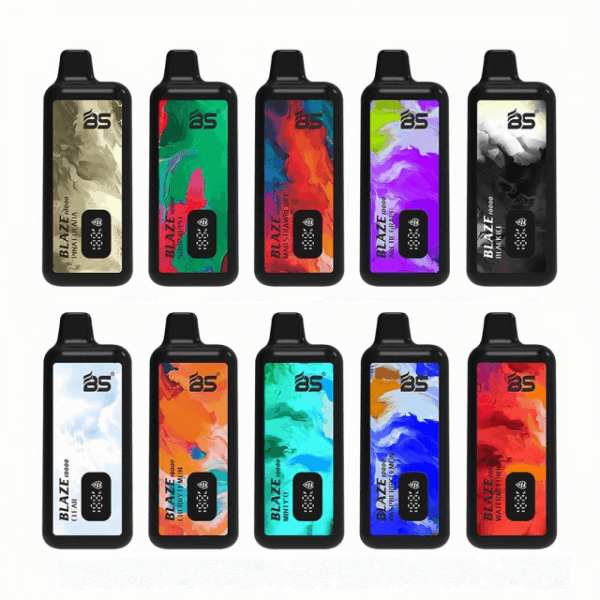 BS BLAZE 10000 | Breze Stiik Disposable Vape | 18ml E-liquid | 10000 Puffs | Mesh Coil 1.2Ω | 650mAh Battery | Type-C Charging | 2% 5% Nicotine