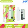 Buy JNR Power Mate 30000 Vape | 30K Puffs | 2% Nicotine | Built-in 5000mAh Power Bank | 19ml Capacity | Dual Mesh Coil | Smart Display | Type-C Charging