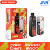 Buy JNR Power Mate 30000 Vape | 30K Puffs | 2% Nicotine | Built-in 5000mAh Power Bank | 19ml Capacity | Dual Mesh Coil | Smart Display | Type-C Charging