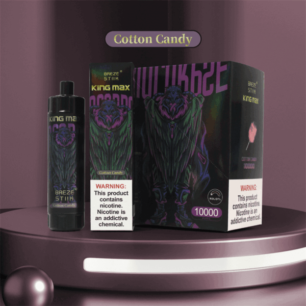 Breze Stiik BS KingMax 10000 Puffs Vape | Mesh Coil | Type-C Rechargeable | 20ml | 850mAh Battery | Adjustable Airflow | 0%/1%/2% Nicotine | Sub-Ohm DTL | Disposable Vape