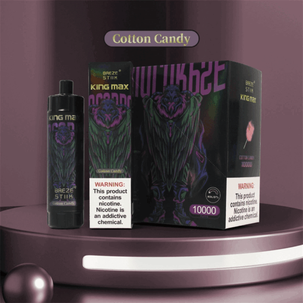 Breze Stiik BS KingMax 10000 Puffs Vape | Mesh Coil | Type-C Rechargeable | 20ml | 850mAh Battery | Adjustable Airflow | 0%/1%/2% Nicotine | Sub-Ohm DTL | Disposable Vape