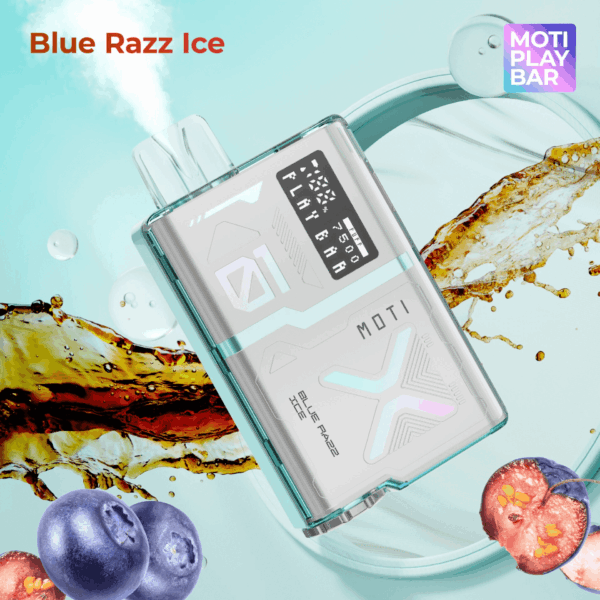 Buy MOTI PLAY BAR 7500 – Disposable Vape | 7500 Puffs | 14mL | 5% Salt Nic | Rechargeable Mesh Coil MTL Device