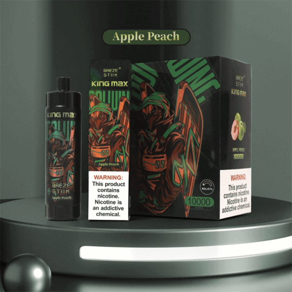Breze Stiik BS KingMax 10000 Puffs Vape | Mesh Coil | Type-C Rechargeable | 20ml | 850mAh Battery | Adjustable Airflow | 0%/1%/2% Nicotine | Sub-Ohm DTL | Disposable Vape