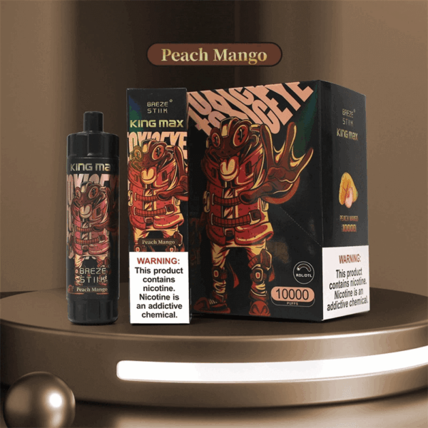 Breze Stiik BS KingMax 10000 Puffs Vape | Mesh Coil | Type-C Rechargeable | 20ml | 850mAh Battery | Adjustable Airflow | 0%/1%/2% Nicotine | Sub-Ohm DTL | Disposable Vape