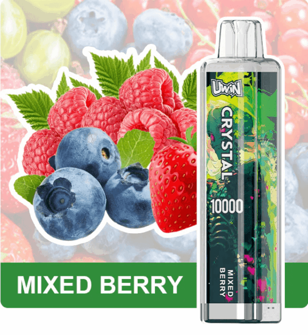 Shop Uwin Crystal 10000 Vape – 10K Puffs | 18ml E-liquid | Rechargeable 650mAh | Mesh Coil | RGB Lights | Type-C Port | 0-5% Nicotine