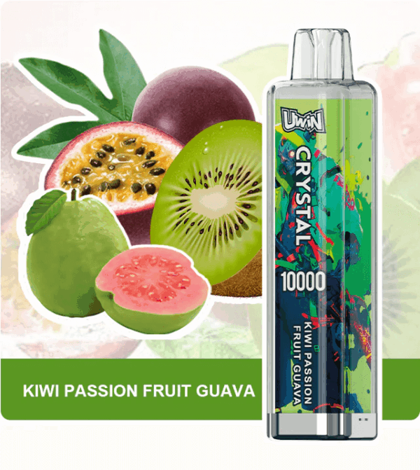 Shop Uwin Crystal 10000 Vape – 10K Puffs | 18ml E-liquid | Rechargeable 650mAh | Mesh Coil | RGB Lights | Type-C Port | 0-5% Nicotine